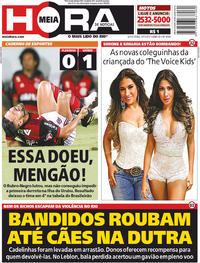 Capa do jornal Meia Hora 14/07/2017
