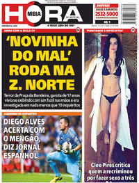 Capa do jornal Meia Hora 15/07/2017
