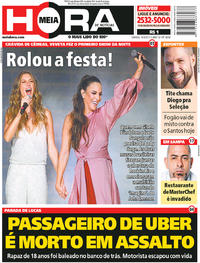 Capa do jornal Meia Hora 16/09/2017