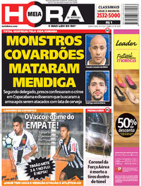 Capa do jornal Meia Hora 16/11/2017