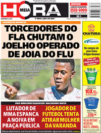 Capa do jornal Meia Hora 16/12/2017