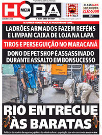 Capa do jornal Meia Hora 18/04/2017