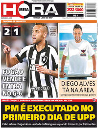 Capa do jornal Meia Hora 18/07/2017