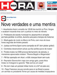 Capa do jornal Meia Hora 19/04/2017