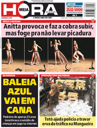 Capa do jornal Meia Hora 19/07/2017