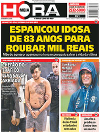 Capa do jornal Meia Hora 19/08/2017