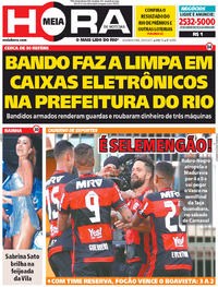 Capa do jornal Meia Hora 20/02/2017