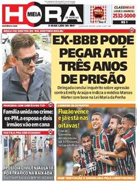 Capa do jornal Meia Hora 20/04/2017