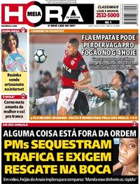 Capa do jornal Meia Hora 20/07/2017