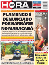 Capa do jornal Meia Hora 20/12/2017