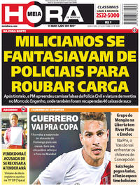 Capa do jornal Meia Hora 21/12/2017