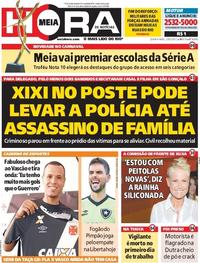 Capa do jornal Meia Hora 22/02/2017