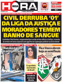 Capa do jornal Meia Hora 22/04/2017