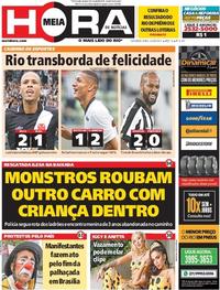 Capa do jornal Meia Hora 22/05/2017