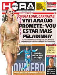 Capa do jornal Meia Hora 23/02/2017