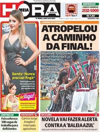 Capa do jornal Meia Hora 23/04/2017