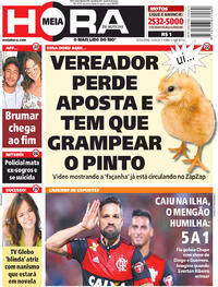 Capa do jornal Meia Hora 23/06/2017