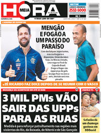 Capa do jornal Meia Hora 23/08/2017