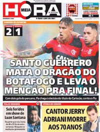 Capa do jornal Meia Hora 24/04/2017
