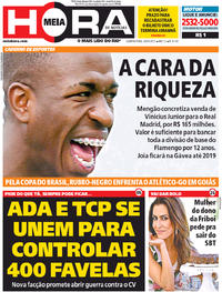 Capa do jornal Meia Hora 24/05/2017
