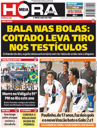 Capa do jornal Meia Hora 24/07/2017