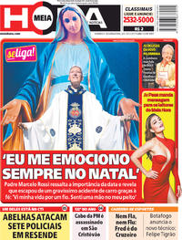 Capa do jornal Meia Hora 24/12/2017
