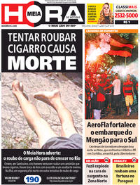 Capa do jornal Meia Hora 25/04/2017