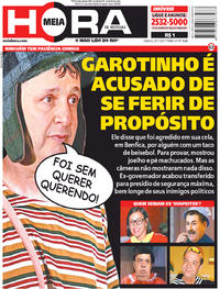 Capa do jornal Meia Hora 25/11/2017