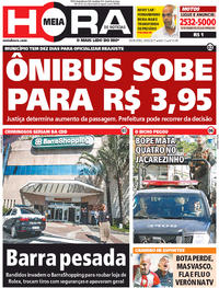 Capa do jornal Meia Hora 26/05/2017