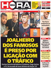 Capa do jornal Meia Hora 27/05/2017