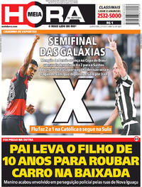 Capa do jornal Meia Hora 27/07/2017