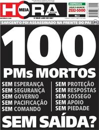 Capa do jornal Meia Hora 27/08/2017