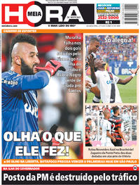 Capa do jornal Meia Hora 27/11/2017