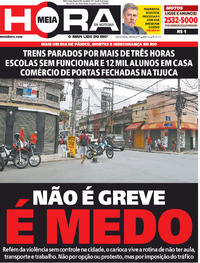 Capa do jornal Meia Hora 28/04/2017