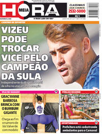 Capa do jornal Meia Hora 28/12/2017
