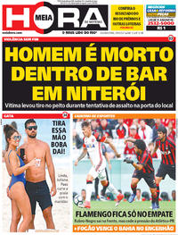 Capa do jornal Meia Hora 29/05/2017