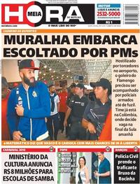 Capa do jornal Meia Hora 29/11/2017