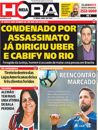 Capa do jornal Meia Hora 30/05/2017