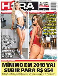 Capa do jornal Meia Hora 30/12/2017
