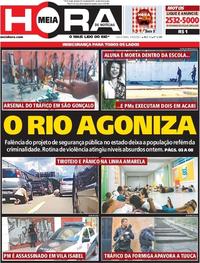Capa do jornal Meia Hora 31/03/2017