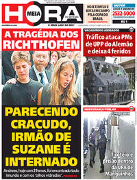 Capa do jornal Meia Hora 31/05/2017