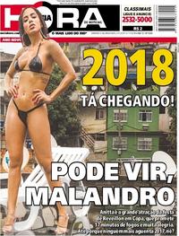 Capa do jornal Meia Hora 31/12/2017