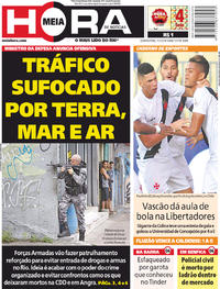 Capa do jornal Meia Hora 01/02/2018
