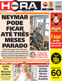 Capa do jornal Meia Hora 02/03/2018