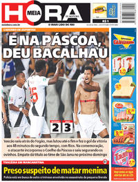 Capa do jornal Meia Hora 02/04/2018