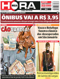Capa do jornal Meia Hora 02/06/2018