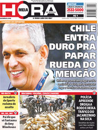 Capa do jornal Meia Hora 03/01/2018