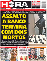 Capa do jornal Meia Hora 03/03/2018
