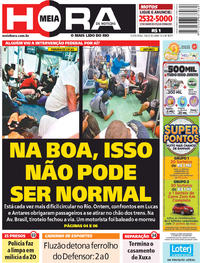Capa do jornal Meia Hora 03/08/2018