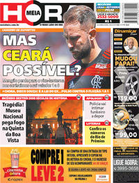 Capa do jornal Meia Hora 03/09/2018